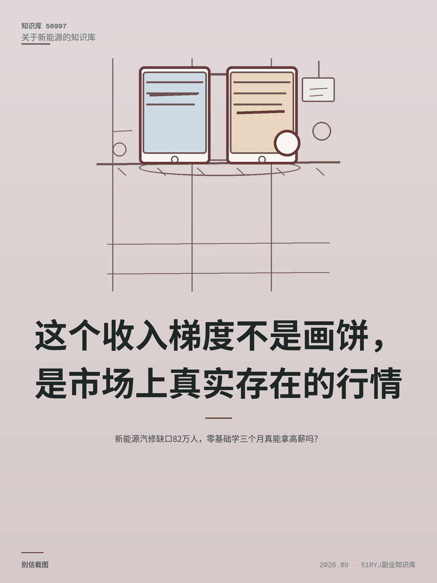 新能源汽修缺口82万人，零基础学三个月真能拿高薪吗？