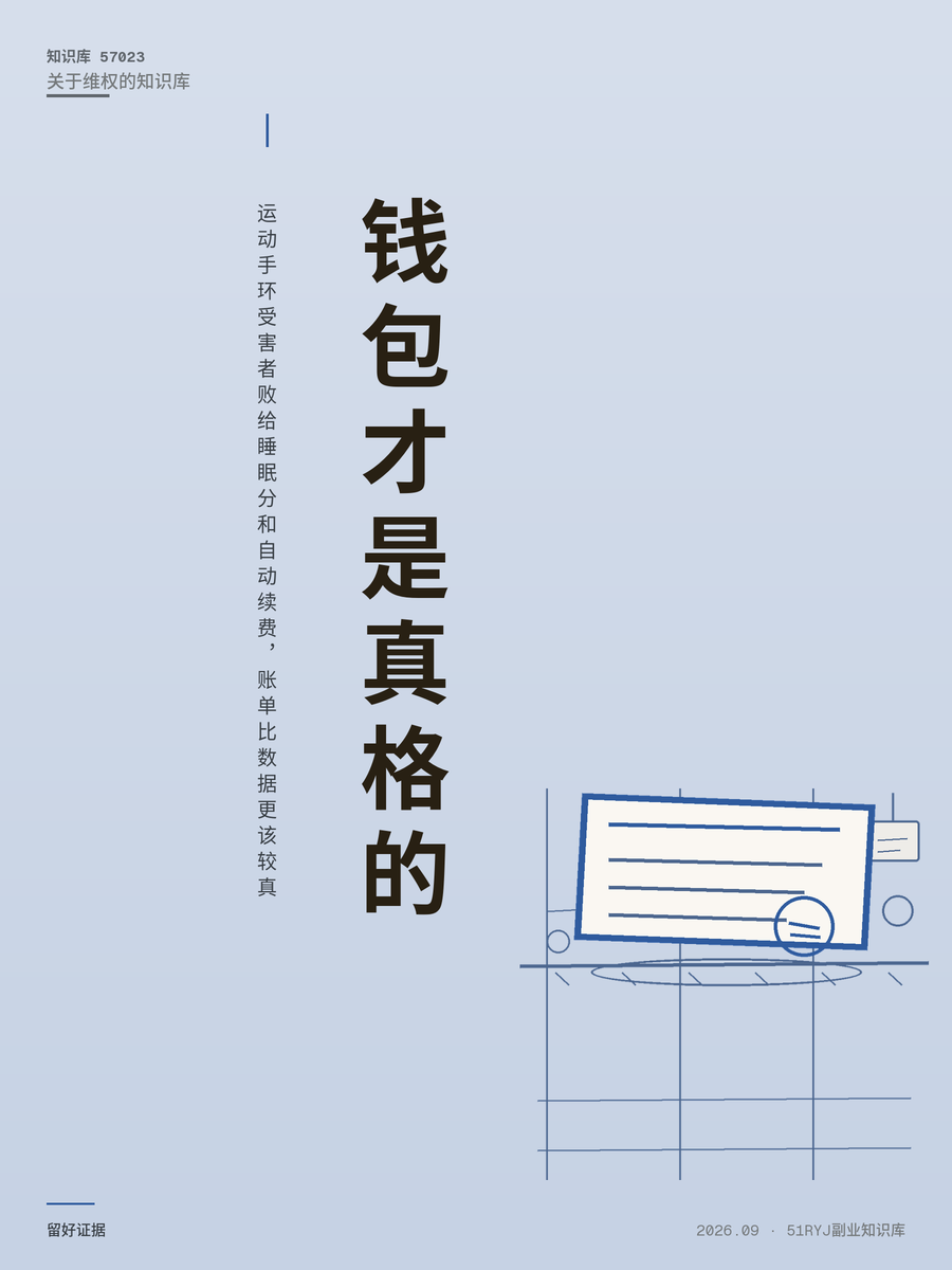 运动手环受害者败给睡眠分和自动续费，账单比数据更该较真