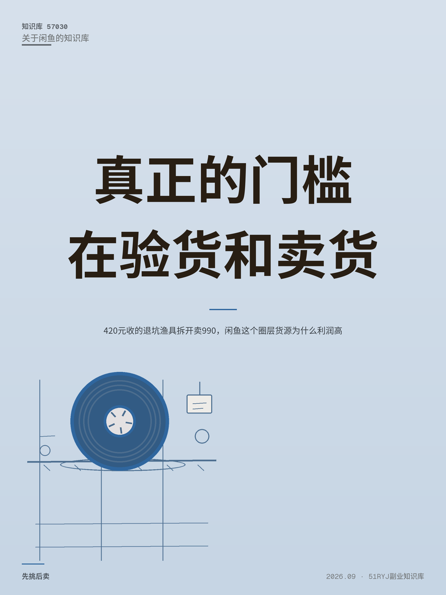 420元收的退坑渔具拆开卖990，闲鱼这个圈层货源为什么利润高