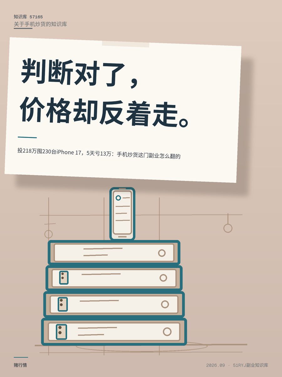 投218万囤230台iPhone 17，5天亏13万：手机炒货这门副业怎么翻的