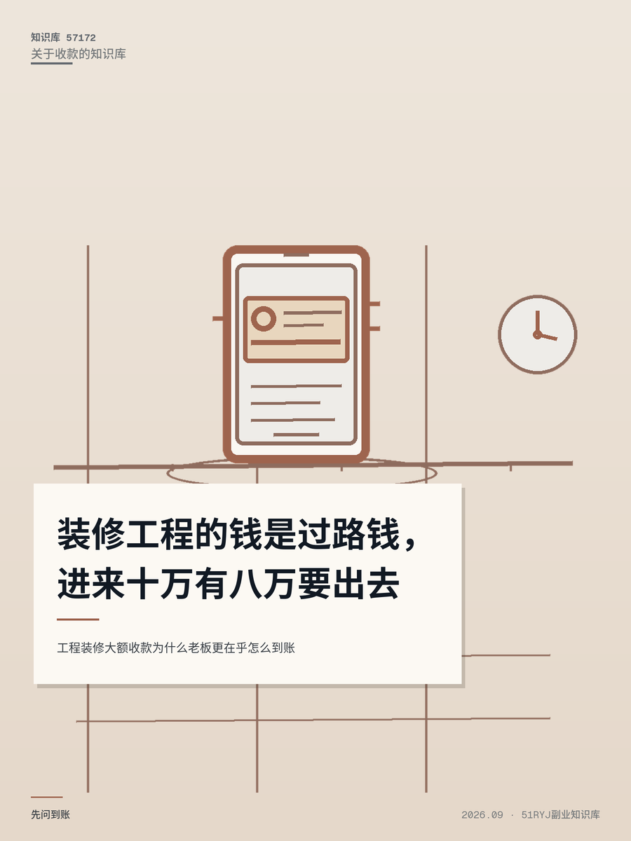 工程装修大额收款为什么老板更在乎怎么到账
