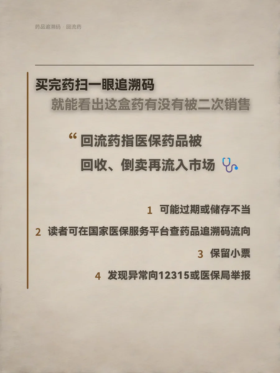 买完药扫一眼追溯码就能看出这盒药有没有被二次销售