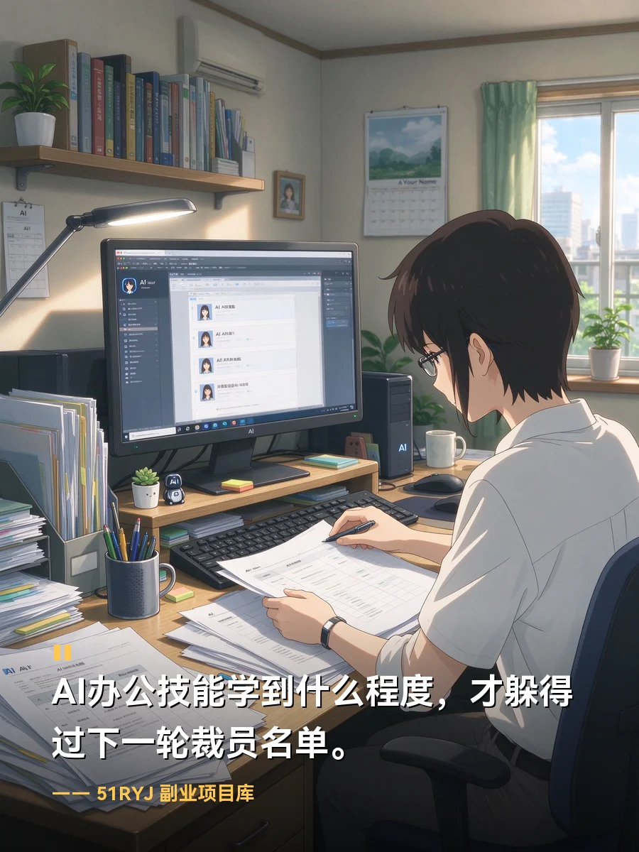 AI办公技能学到什么程度，才躲得过下一轮裁员名单