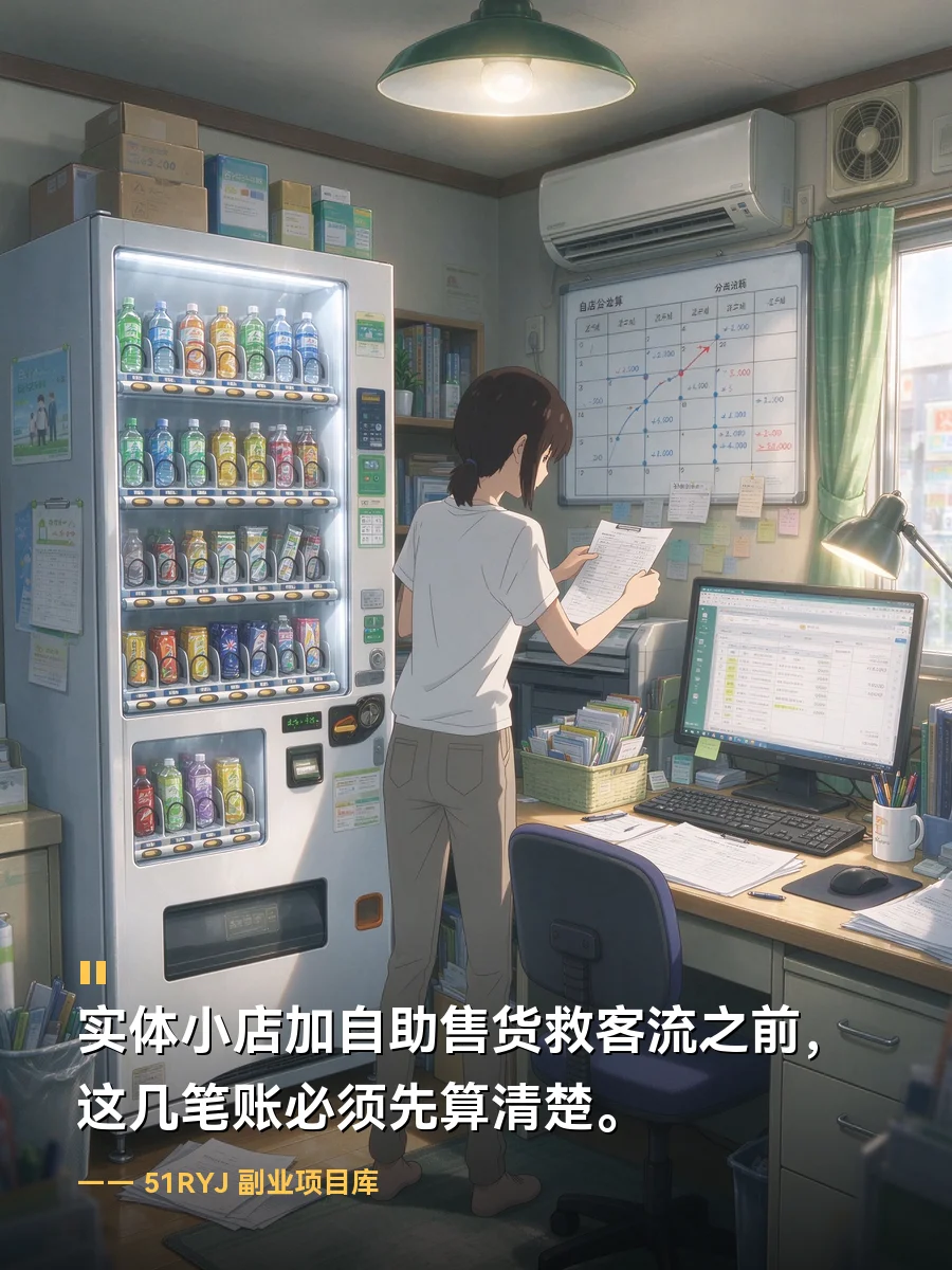 实体小店加自助售货救客流之前，这几笔账必须先算清楚