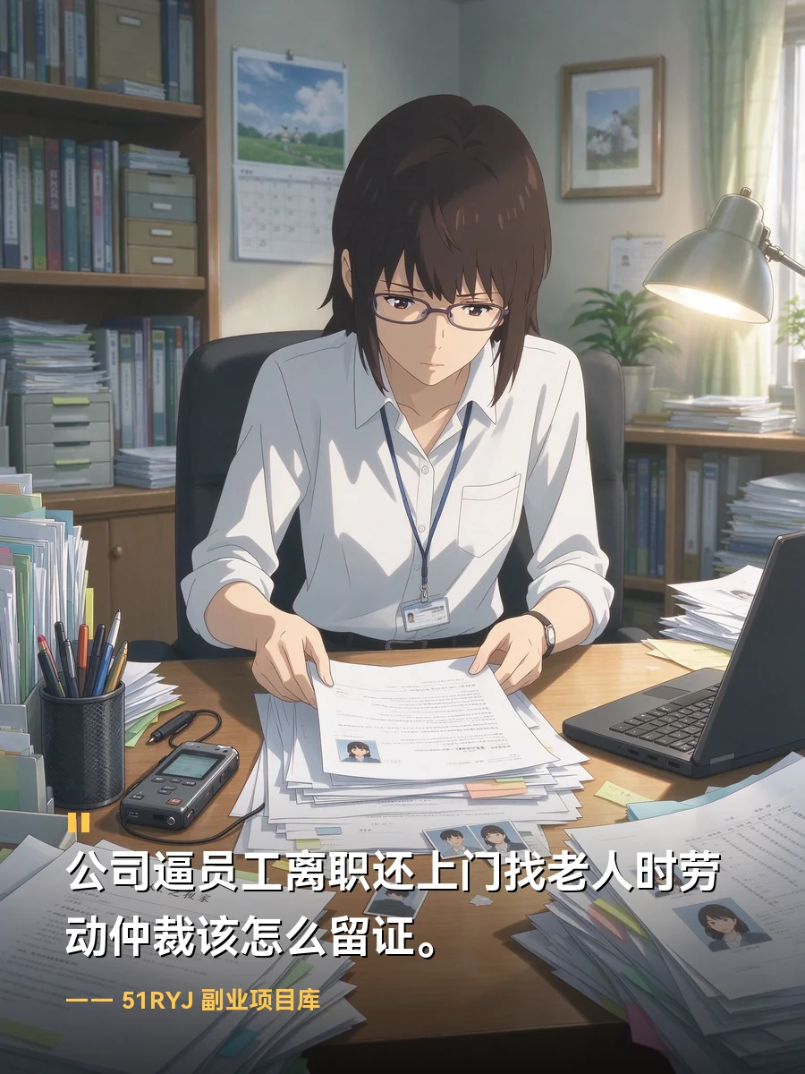 公司逼员工离职还上门找老人时劳动仲裁该怎么留证