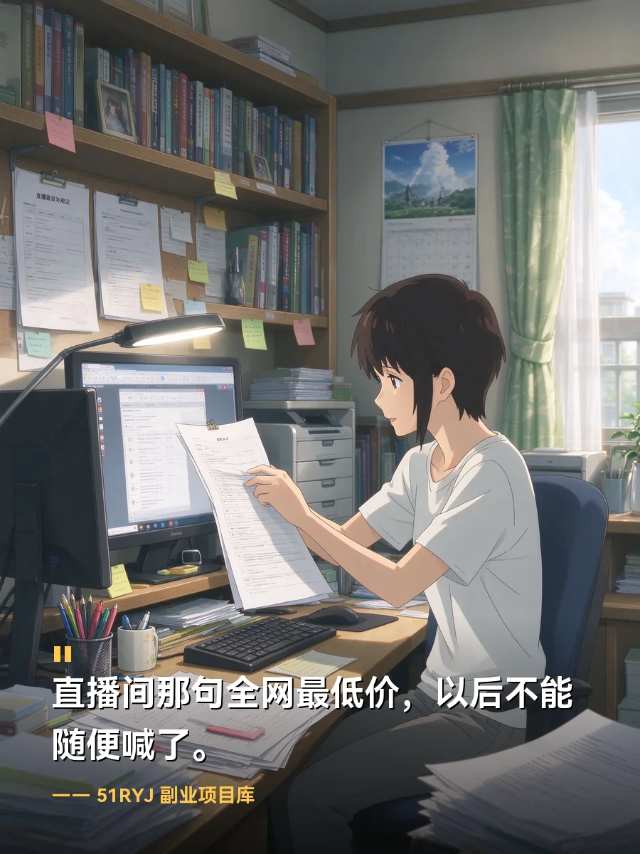 直播间那句全网最低价，以后不能随便喊了