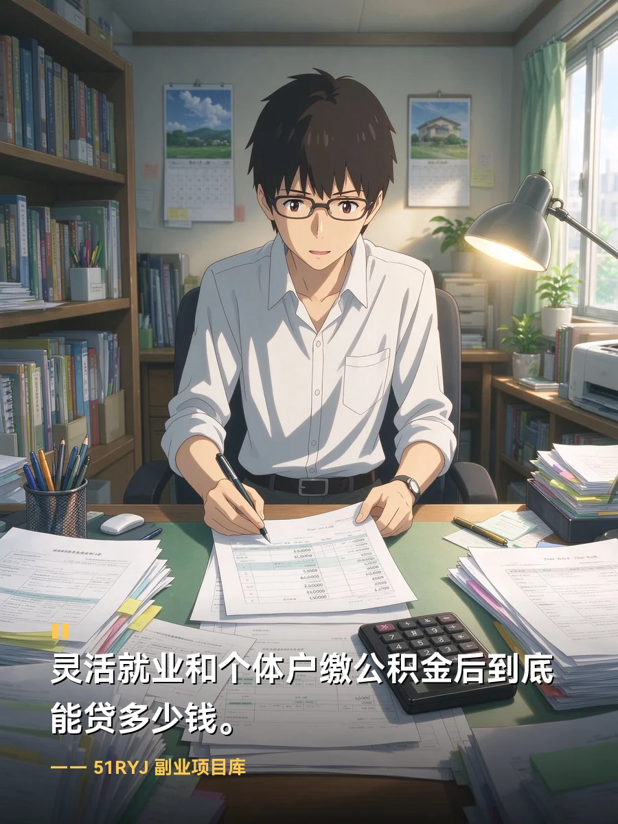 灵活就业和个体户缴公积金后到底能贷多少钱