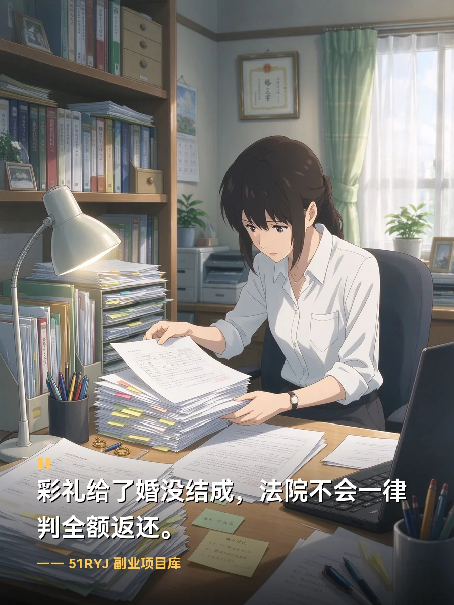 彩礼给了婚没结成，法院不会一律判全额返还