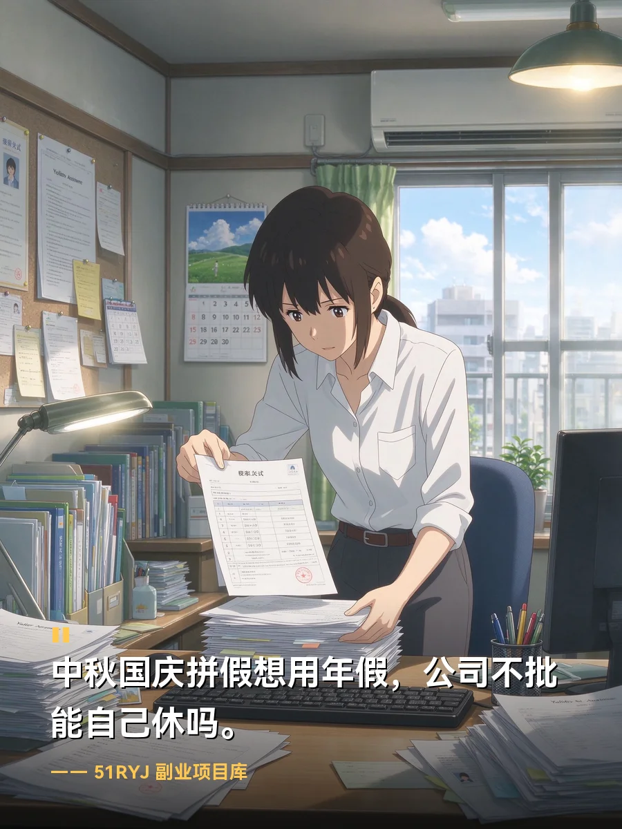 中秋国庆拼假想用年假，公司不批能自己休吗