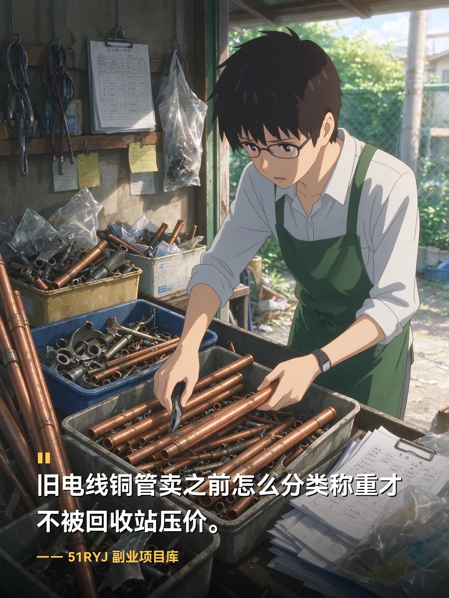 旧电线铜管卖之前怎么分类称重才不被回收站压价