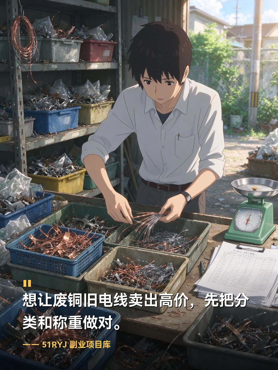 想让废铜旧电线卖出高价，先把分类和称重做对