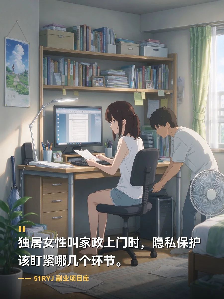 独居女性叫家政上门时，隐私保护该盯紧哪几个环节