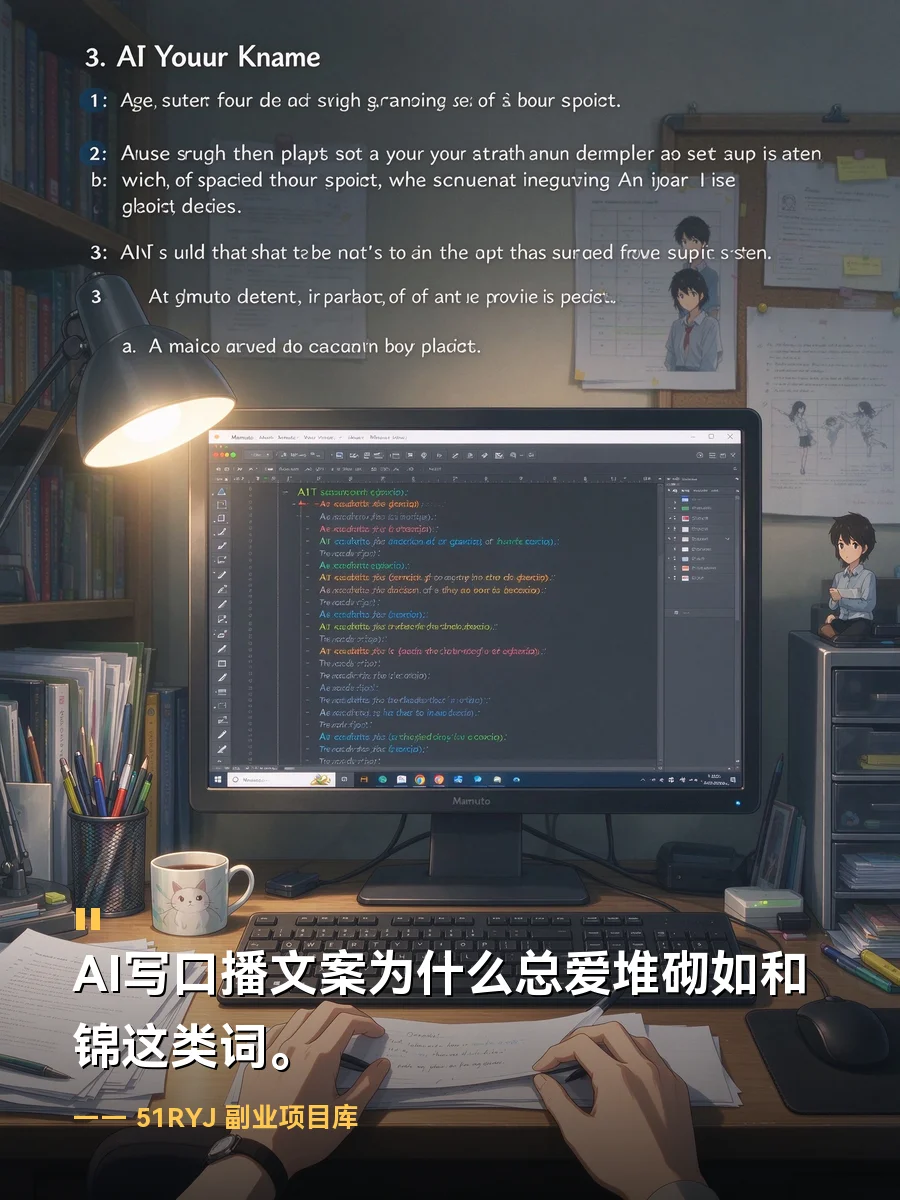 AI写口播文案为什么总爱堆砌如和锦这类词