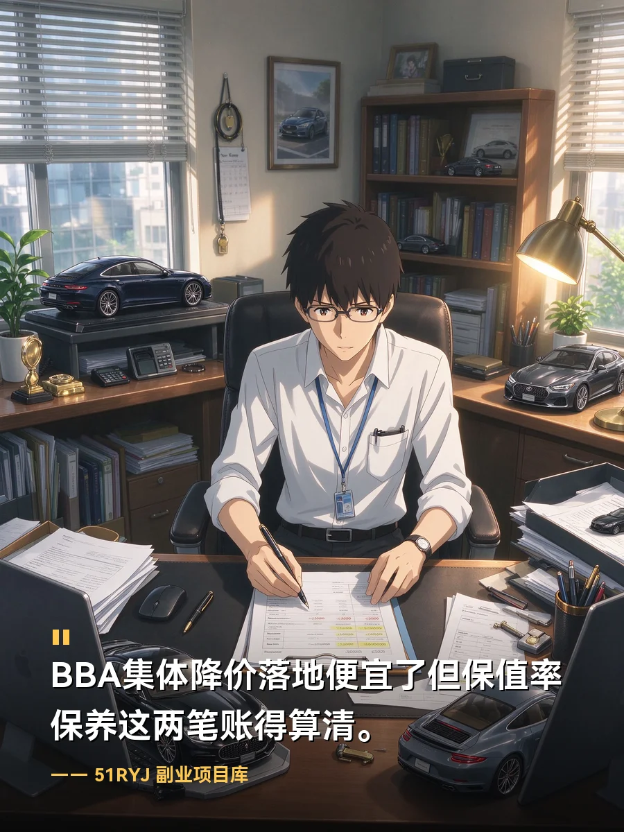 BBA集体降价落地便宜了但保值率保养这两笔账得算清