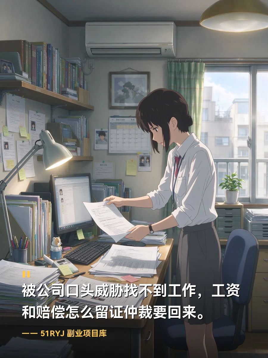 被公司口头威胁找不到工作，工资和赔偿怎么留证仲裁要回来