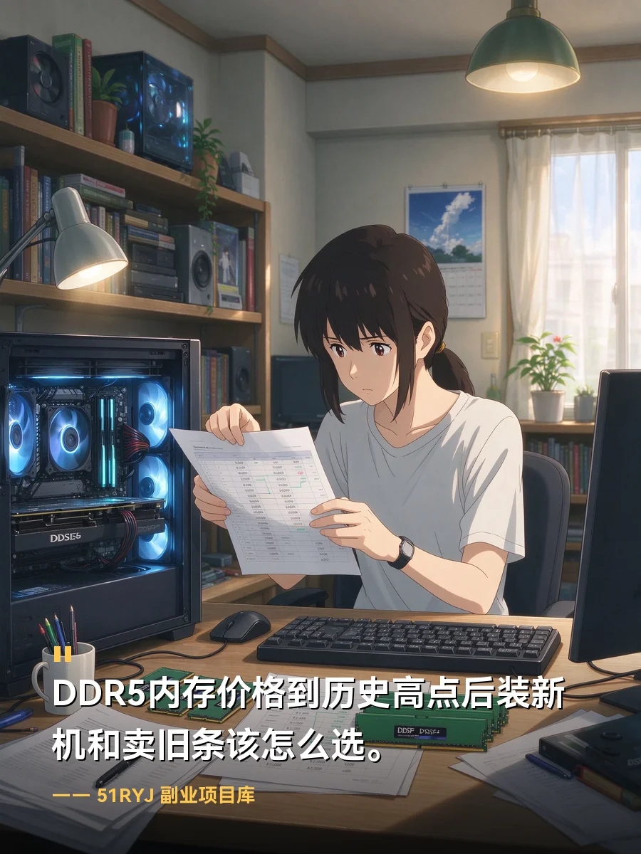 DDR5内存价格到历史高点后装新机和卖旧条该怎么选