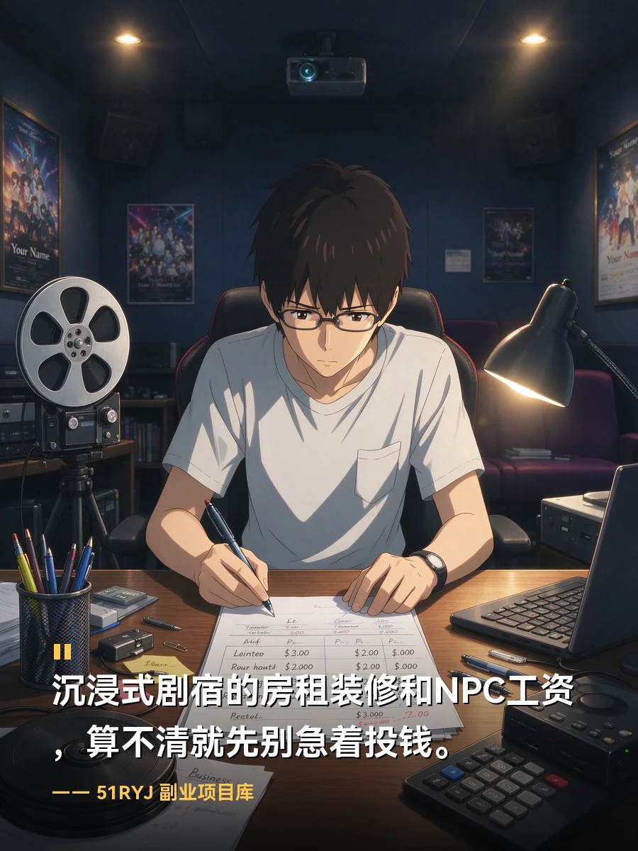 沉浸式剧宿的房租装修和NPC工资，算不清就先别急着投钱