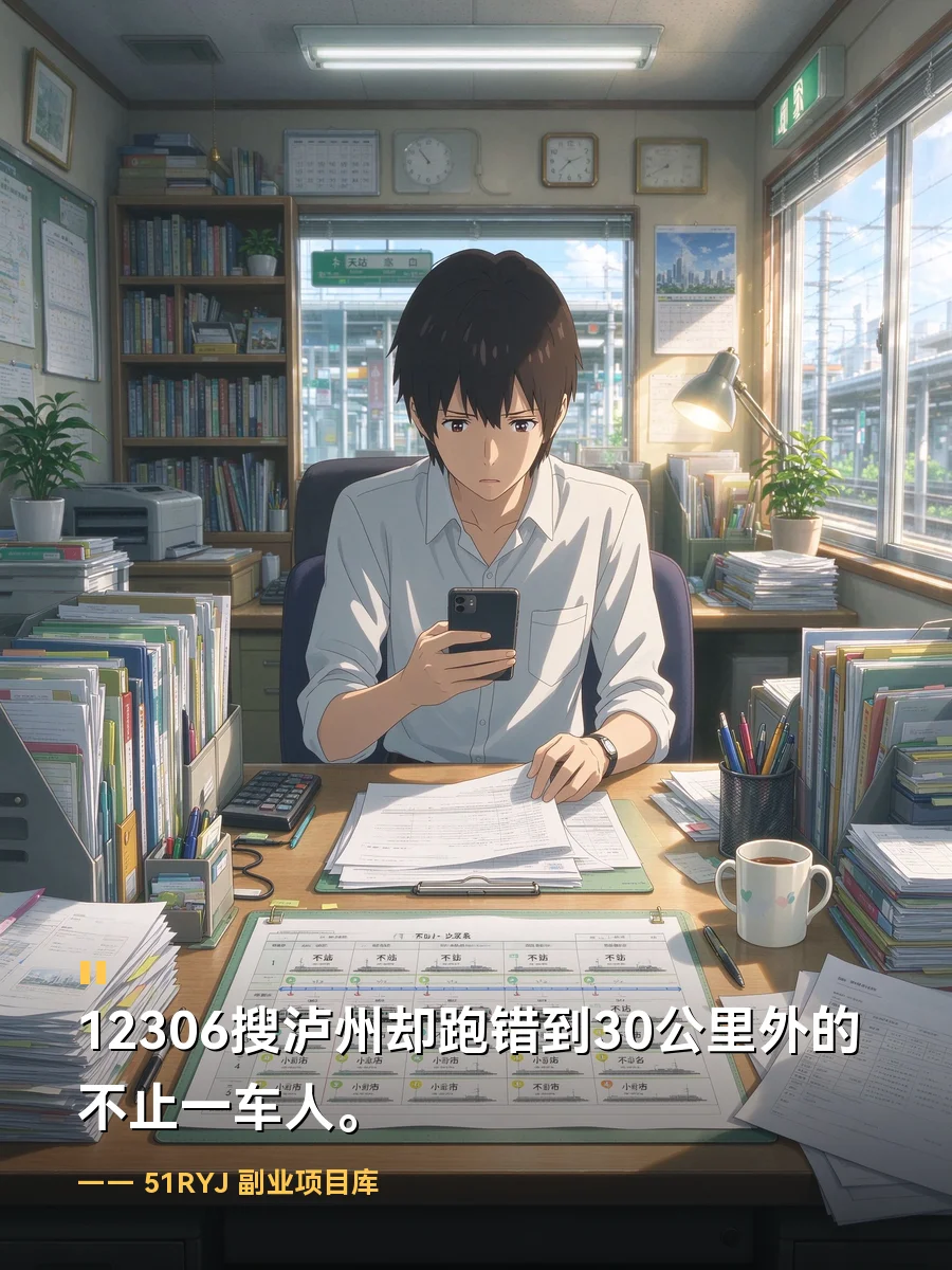 12306搜泸州却跑错到30公里外的不止一车人