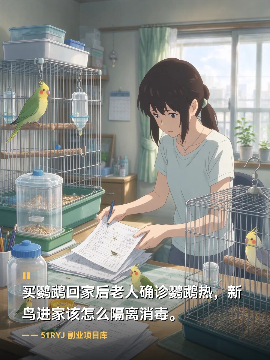 买鹦鹉回家后老人确诊鹦鹉热，新鸟进家该怎么隔离消毒