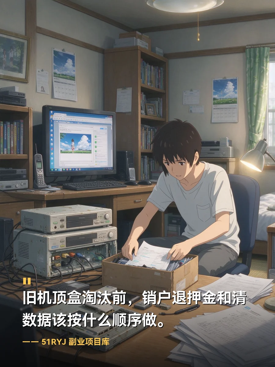 旧机顶盒淘汰前，销户退押金和清数据该按什么顺序做
