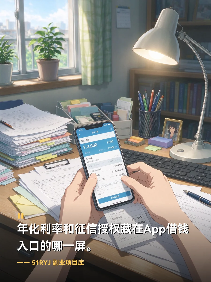 年化利率和征信授权藏在App借钱入口的哪一屏
