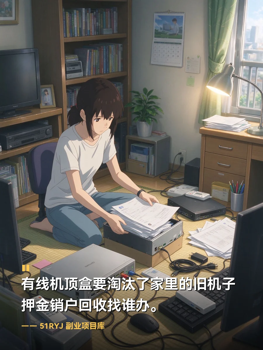 有线机顶盒要淘汰了家里的旧机子押金销户回收找谁办