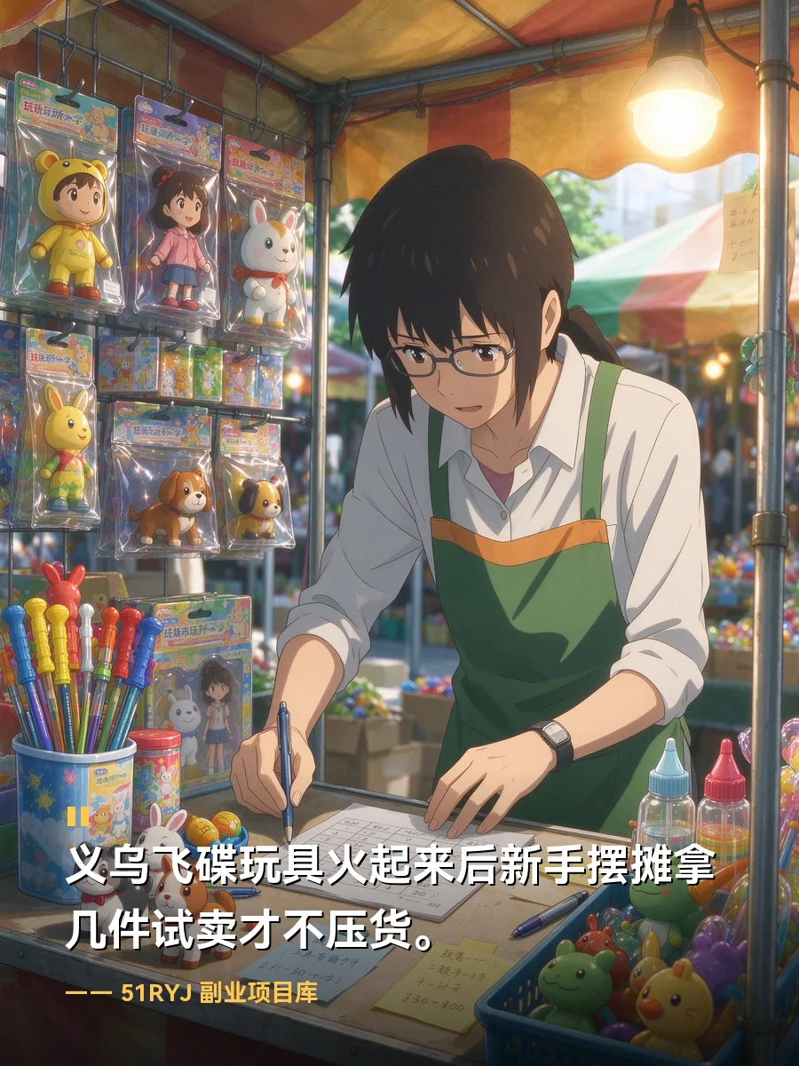 义乌飞碟玩具火起来后新手摆摊拿几件试卖才不压货