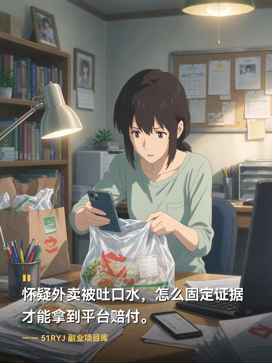 怀疑外卖被吐口水，怎么固定证据才能拿到平台赔付