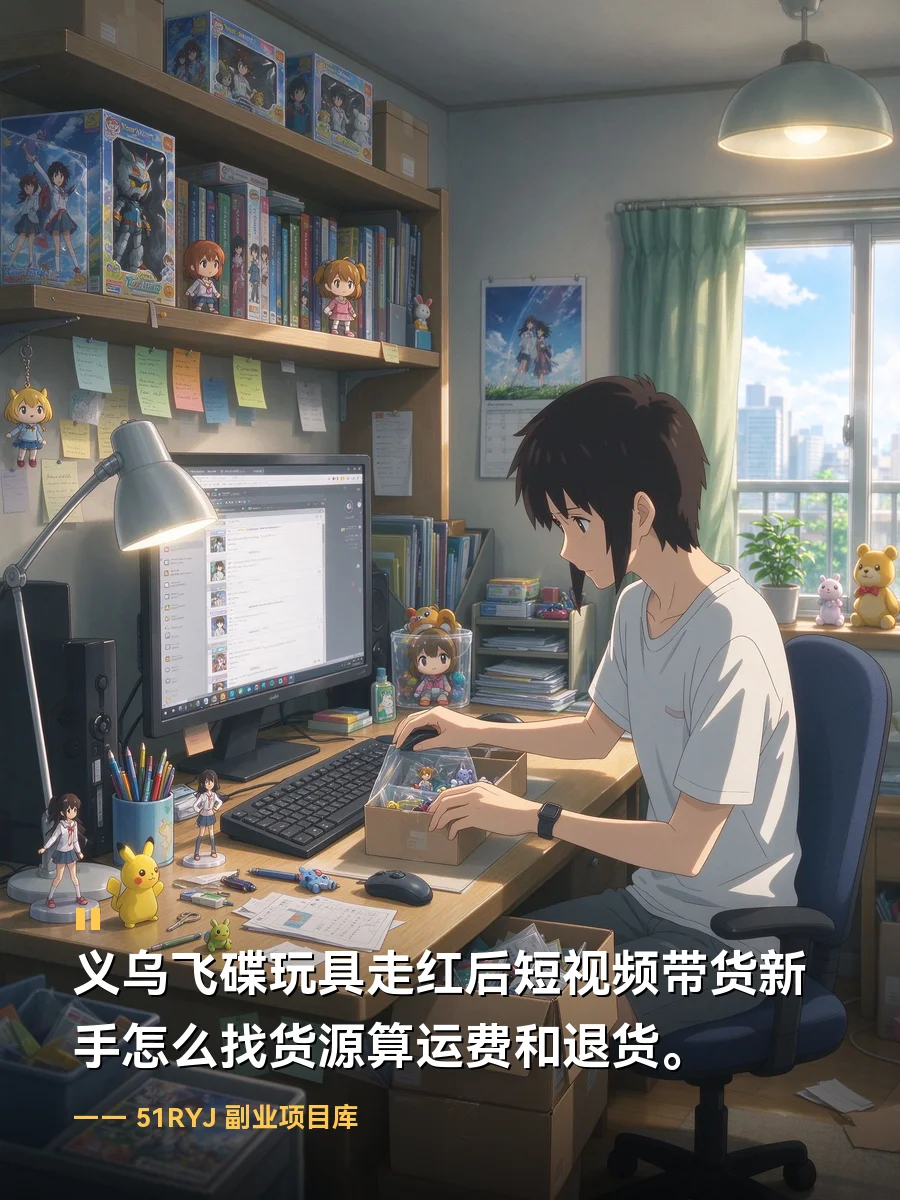 义乌飞碟玩具走红后短视频带货新手怎么找货源算运费和退货