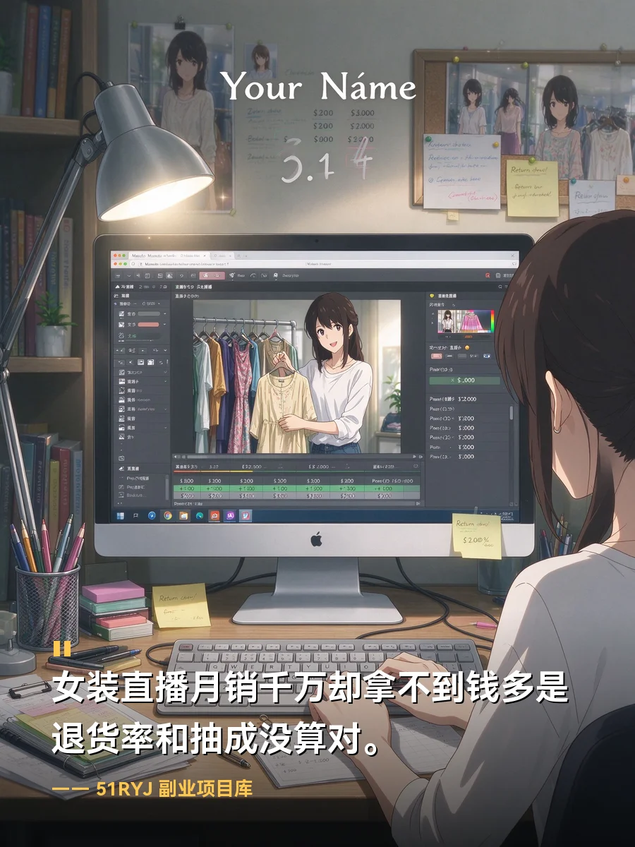女装直播月销千万却拿不到钱多是退货率和抽成没算对