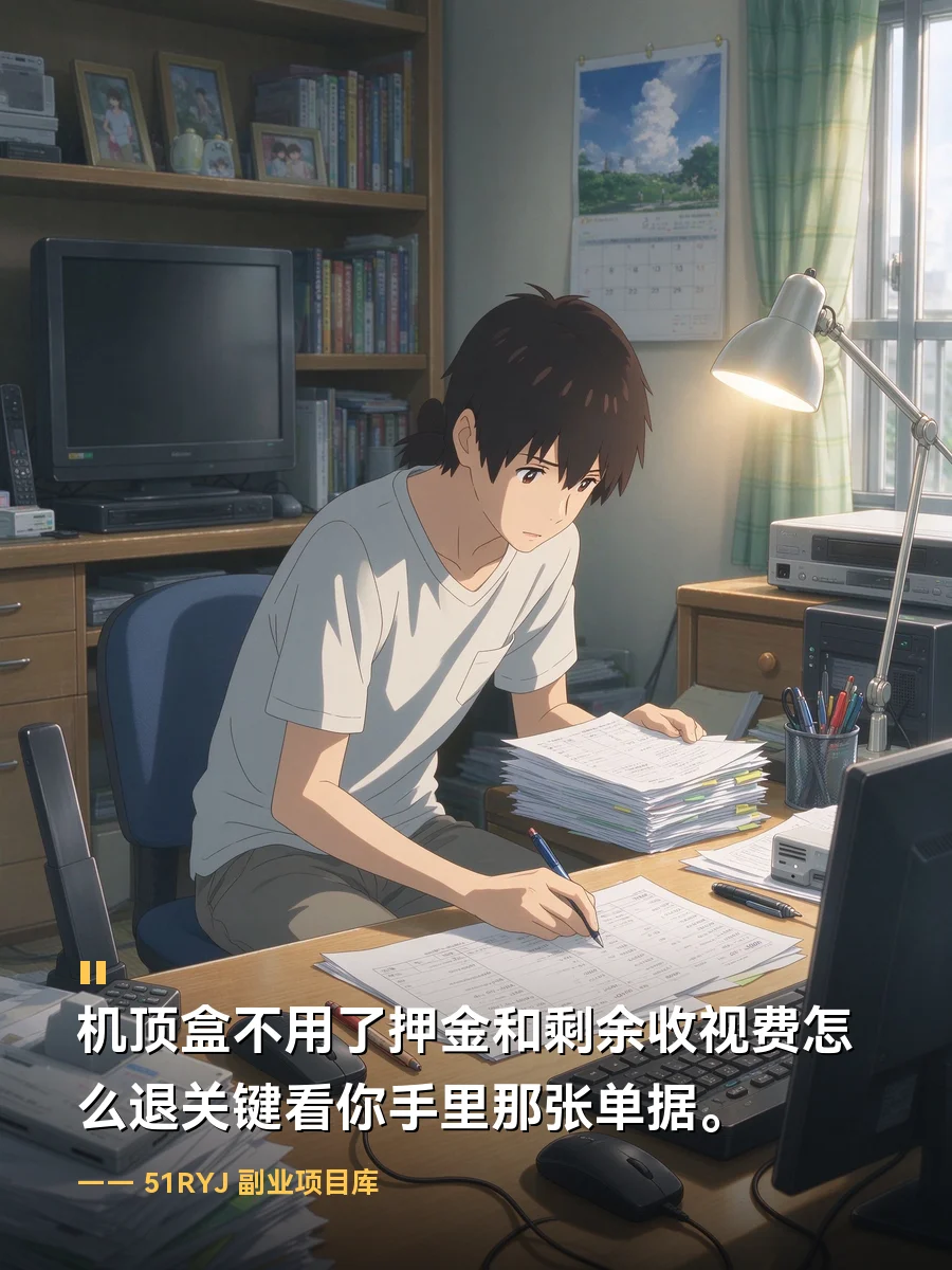 机顶盒不用了押金和剩余收视费怎么退关键看你手里那张单据