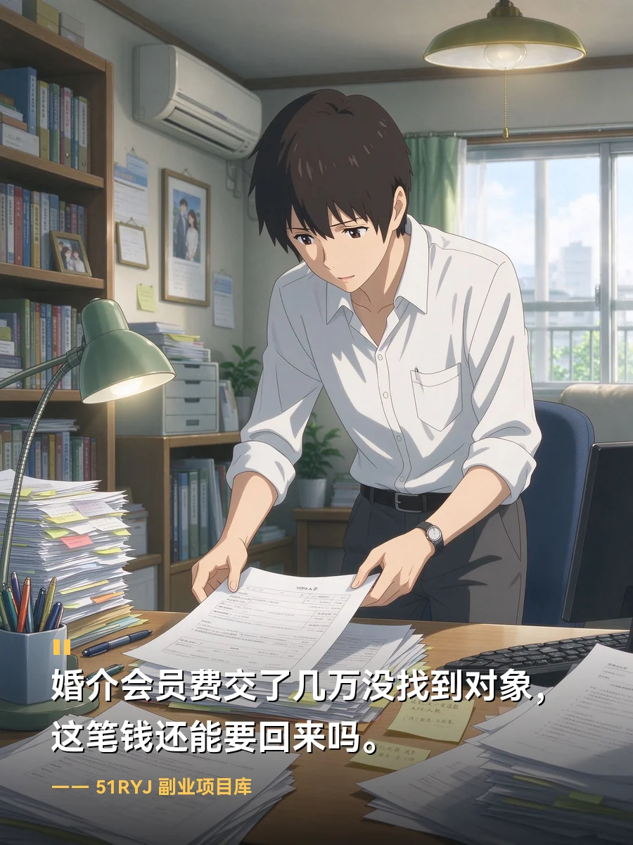 婚介会员费交了几万没找到对象，这笔钱还能要回来吗