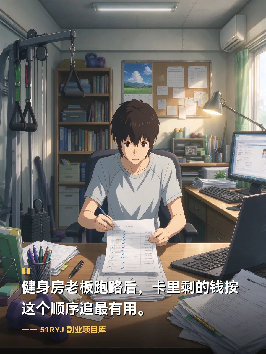 健身房老板跑路后，卡里剩的钱按这个顺序追最有用
