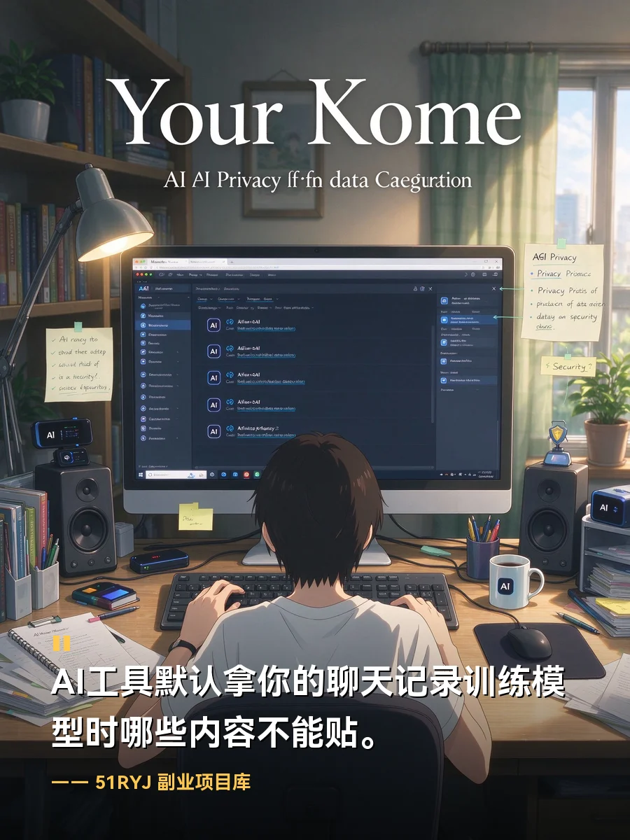 AI工具默认拿你的聊天记录训练模型时哪些内容不能贴