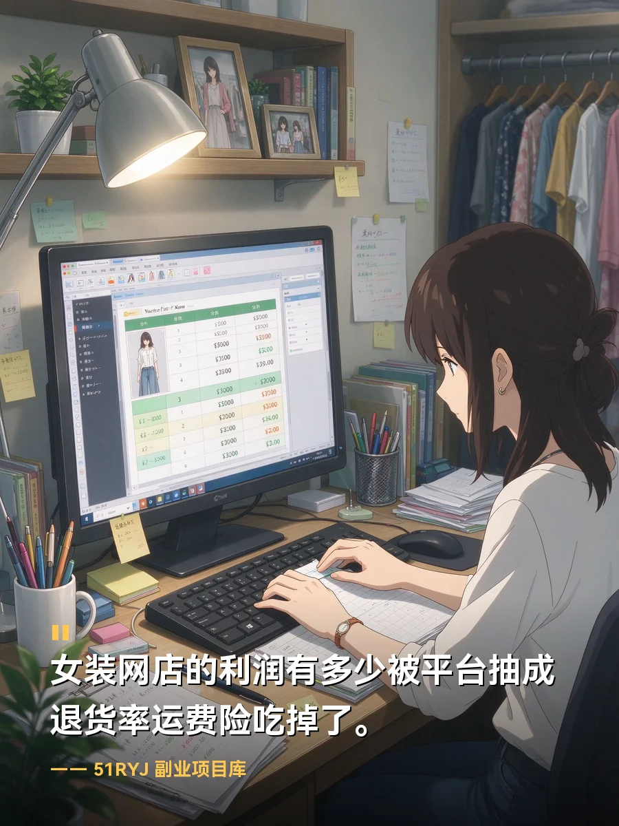 女装网店的利润有多少被平台抽成退货率运费险吃掉了