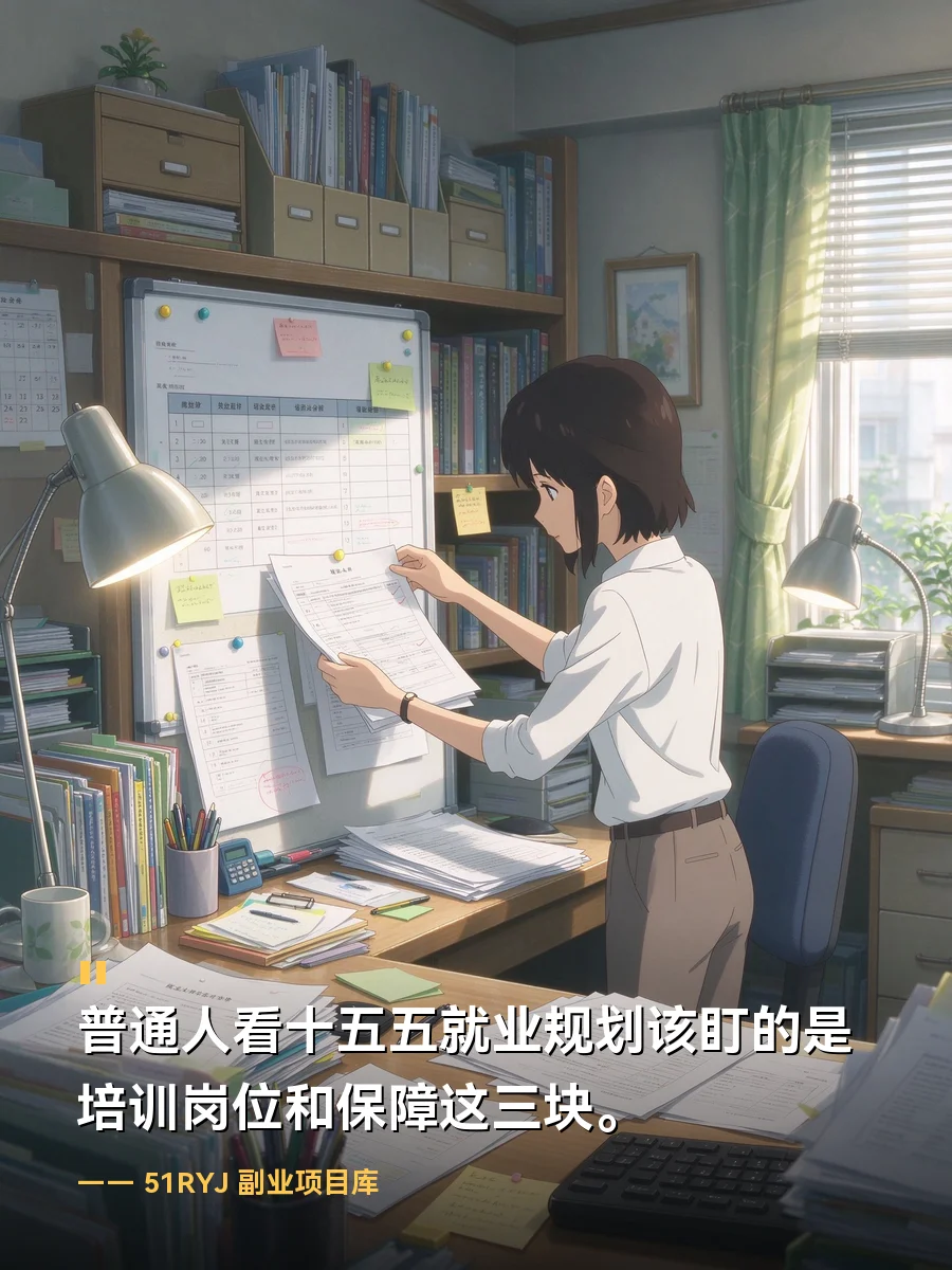 普通人看十五五就业规划该盯的是培训岗位和保障这三块