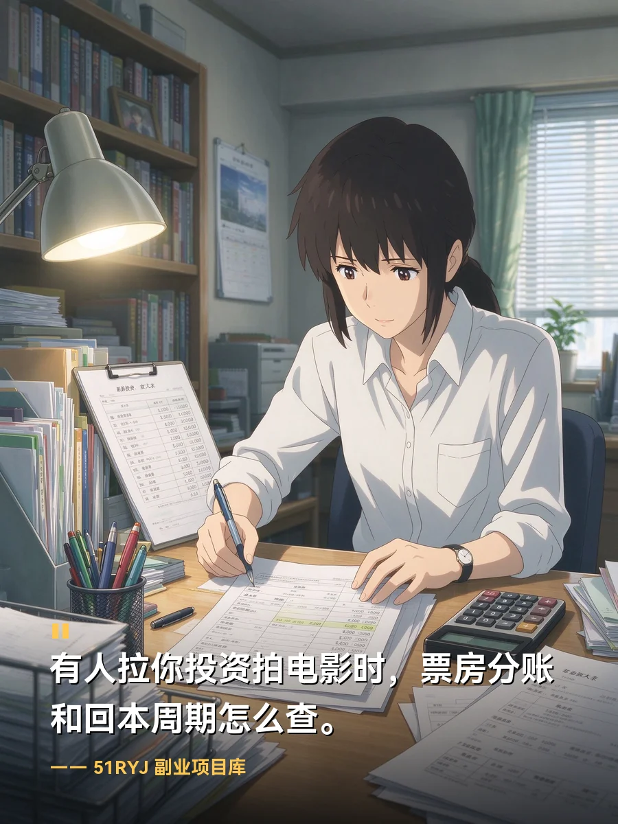 有人拉你投资拍电影时，票房分账和回本周期怎么查