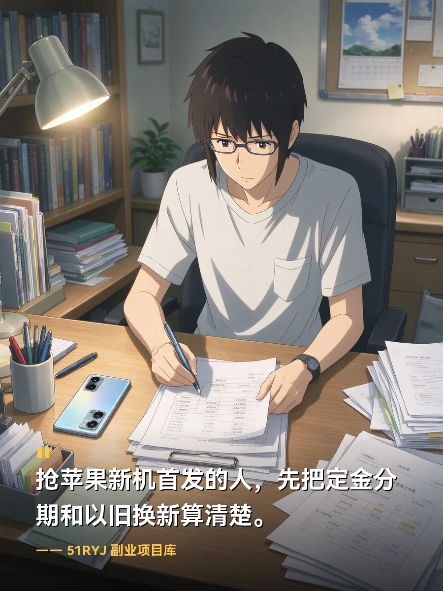 抢苹果新机首发的人，先把定金分期和以旧换新算清楚