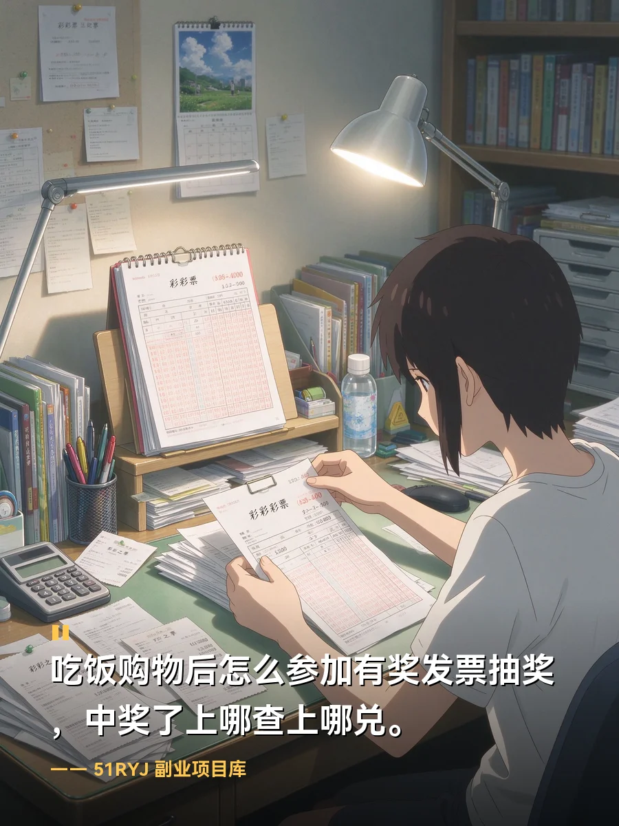 吃饭购物后怎么参加有奖发票抽奖，中奖了上哪查上哪兑