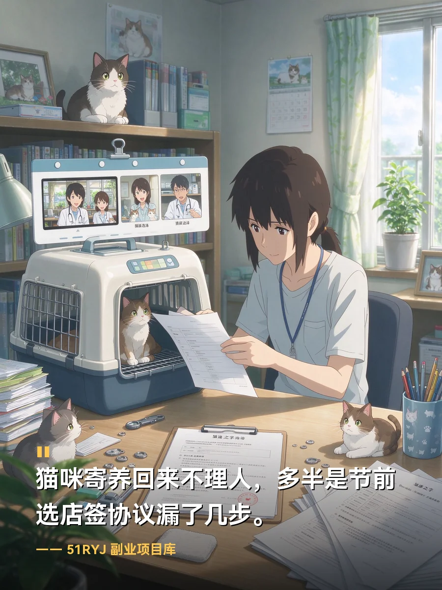 猫咪寄养回来不理人，多半是节前选店签协议漏了几步