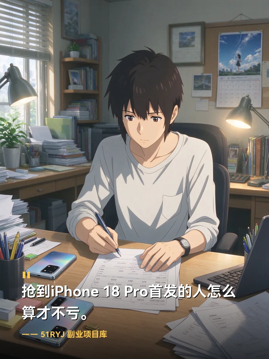 抢到iPhone 18 Pro首发的人怎么算才不亏