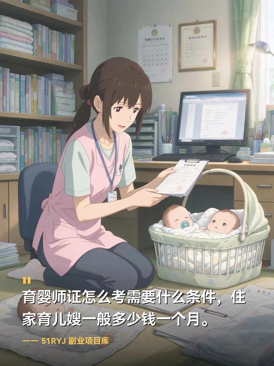 育婴师证怎么考需要什么条件？住家育儿嫂一般多少钱一个月