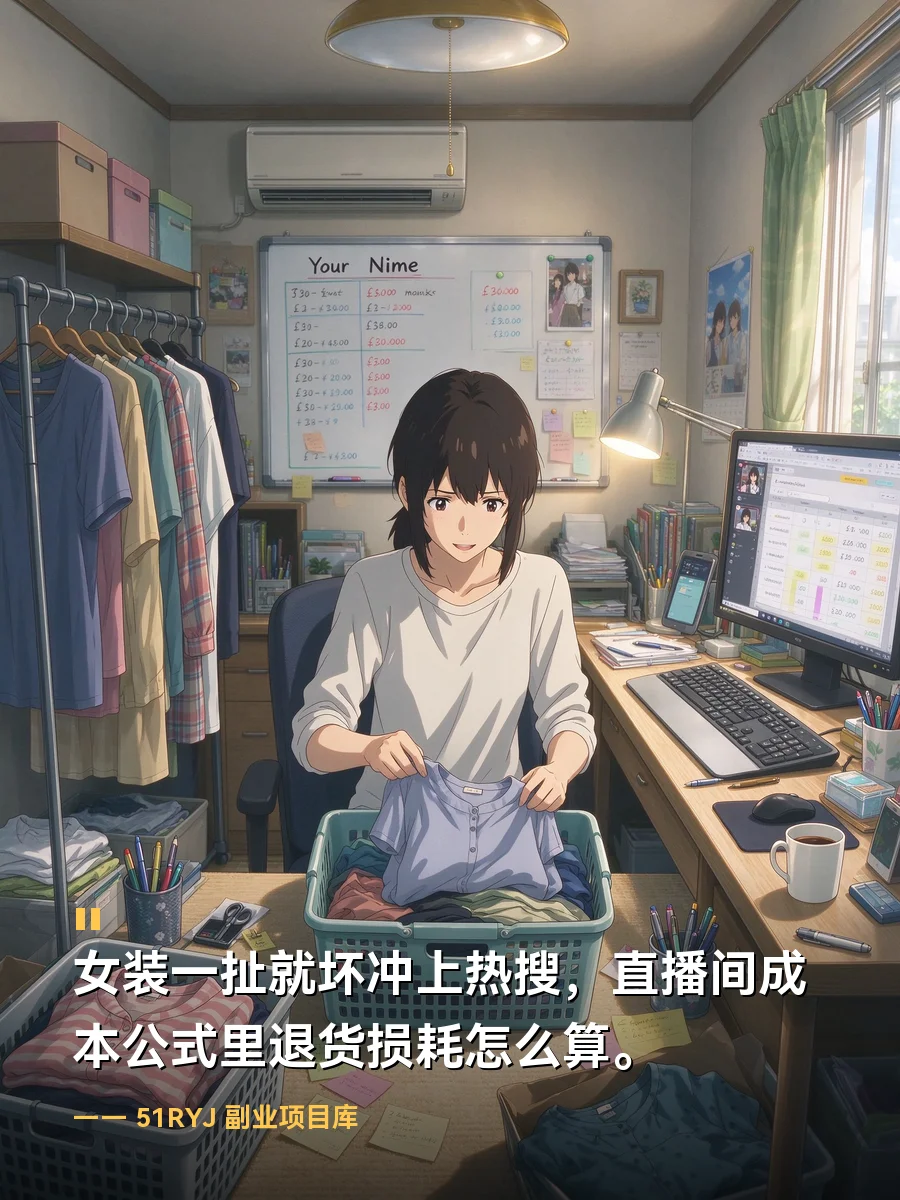 女装一扯就坏冲上热搜？直播间成本公式里退货损耗怎么算