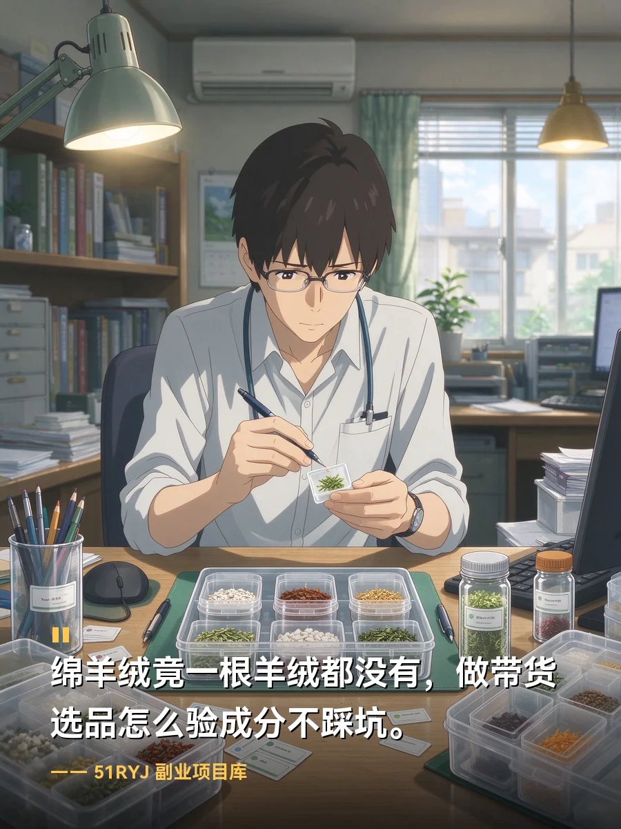 “绵羊绒”竟一根羊绒都没有？做带货选品怎么验成分不踩坑