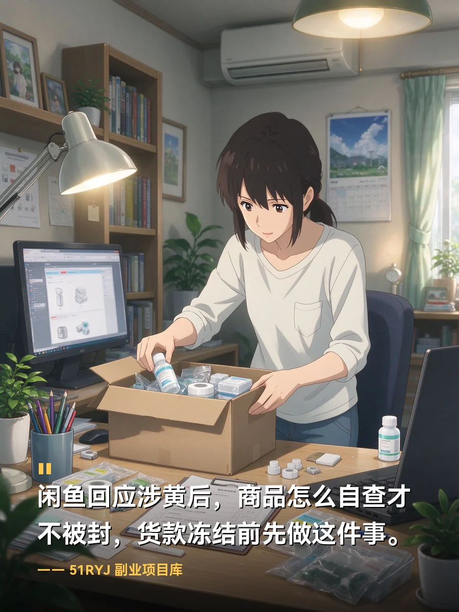 闲鱼回应涉黄后，商品怎么自查才不被封？货款冻结前先做这件事