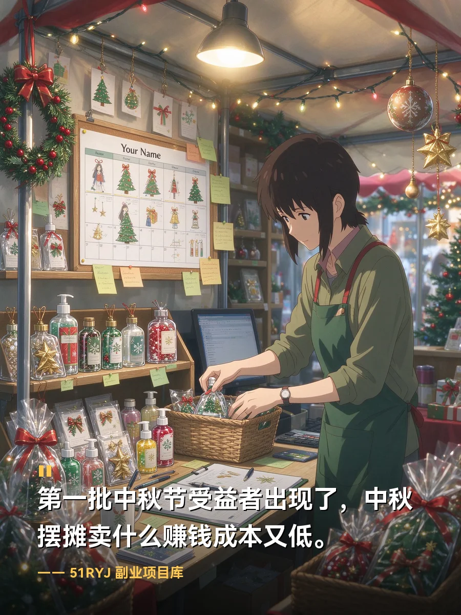 第一批中秋节受益者出现了？中秋摆摊卖什么赚钱成本又低
