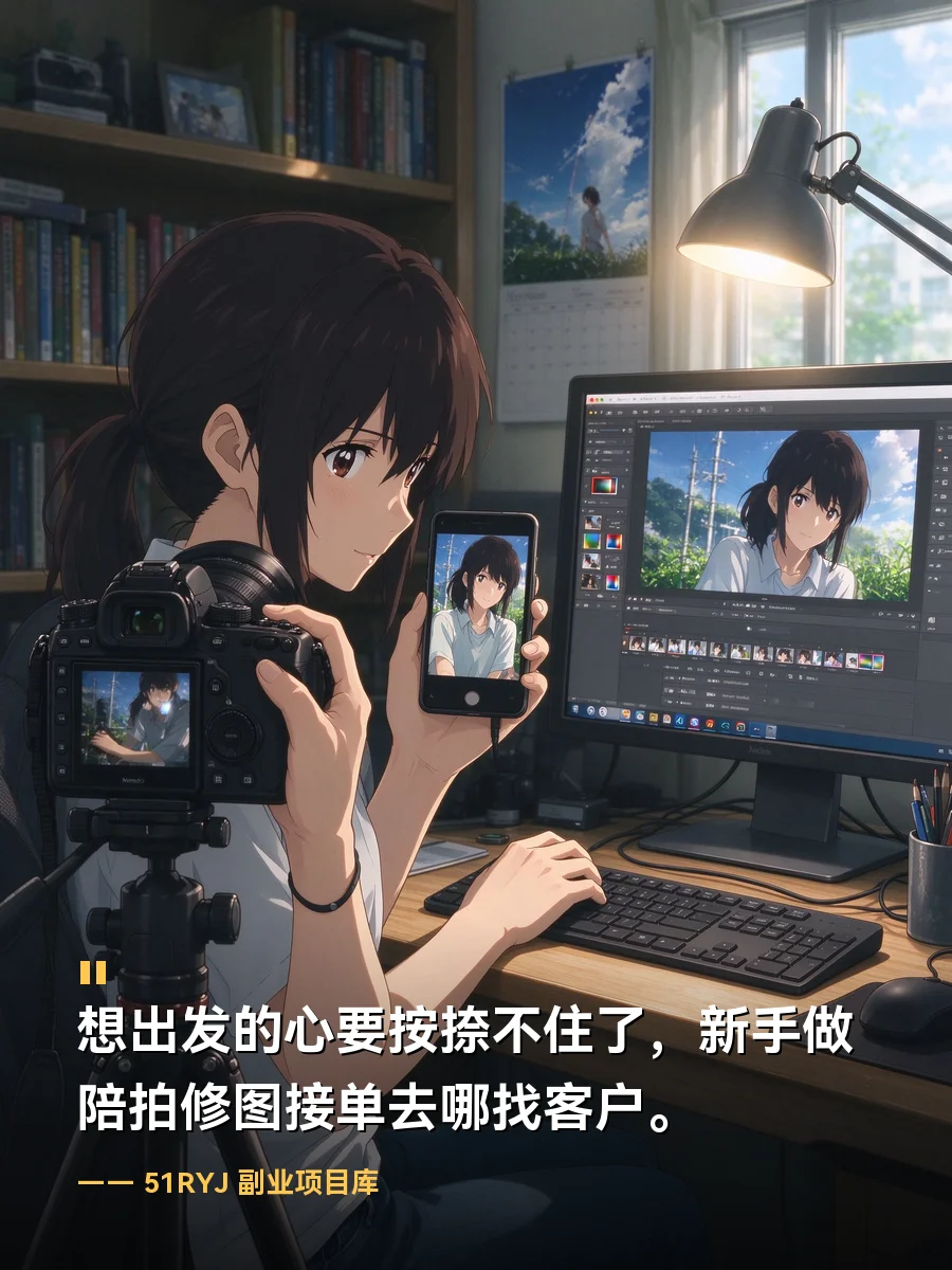 想出发的心要按捺不住了？新手做陪拍修图接单去哪找客户