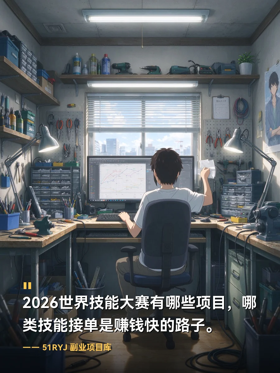 2026世界技能大赛有哪些项目？哪类技能接单是赚钱快的路子