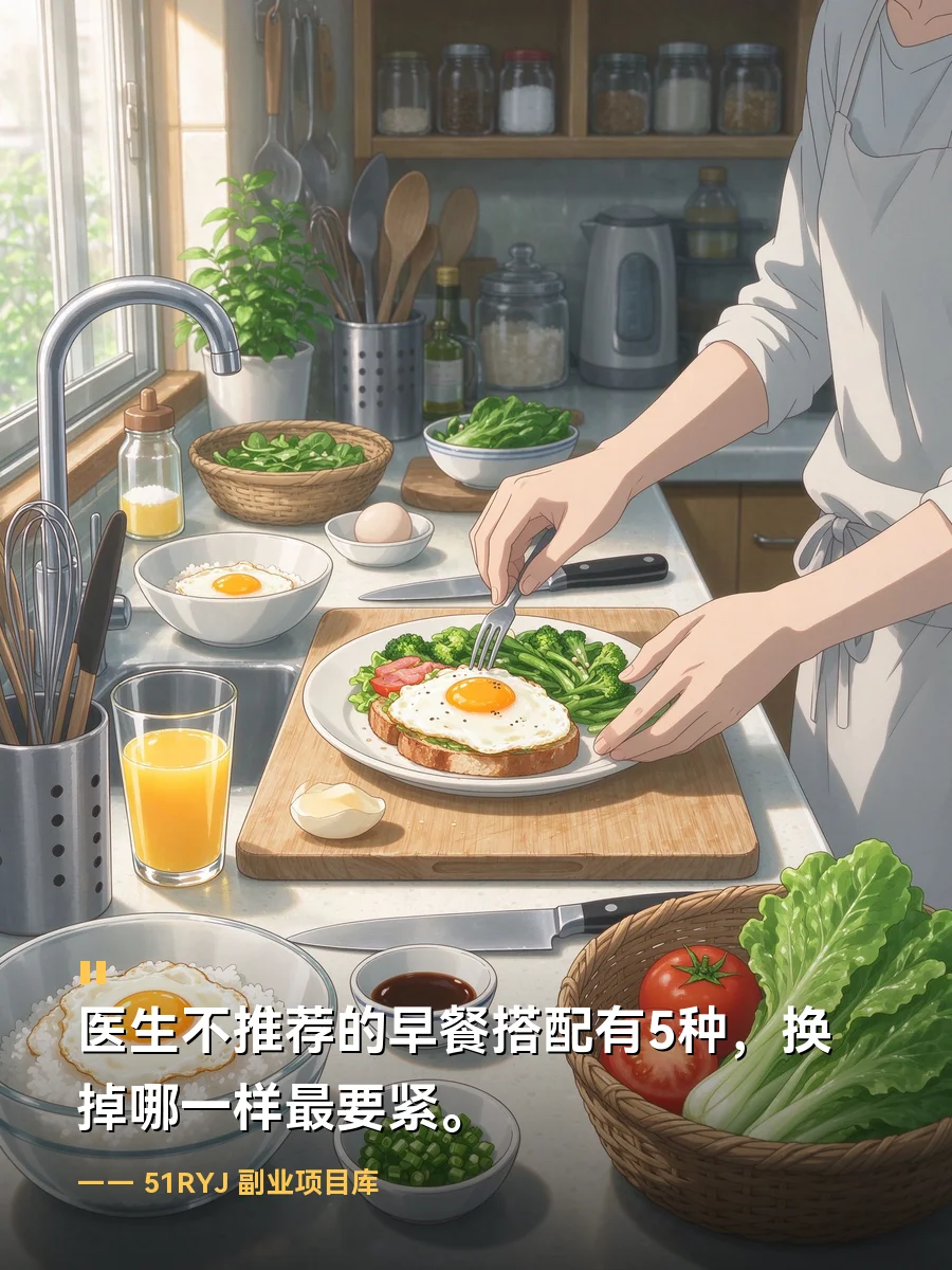 医生不推荐的早餐搭配有5种，换掉哪一样最要紧