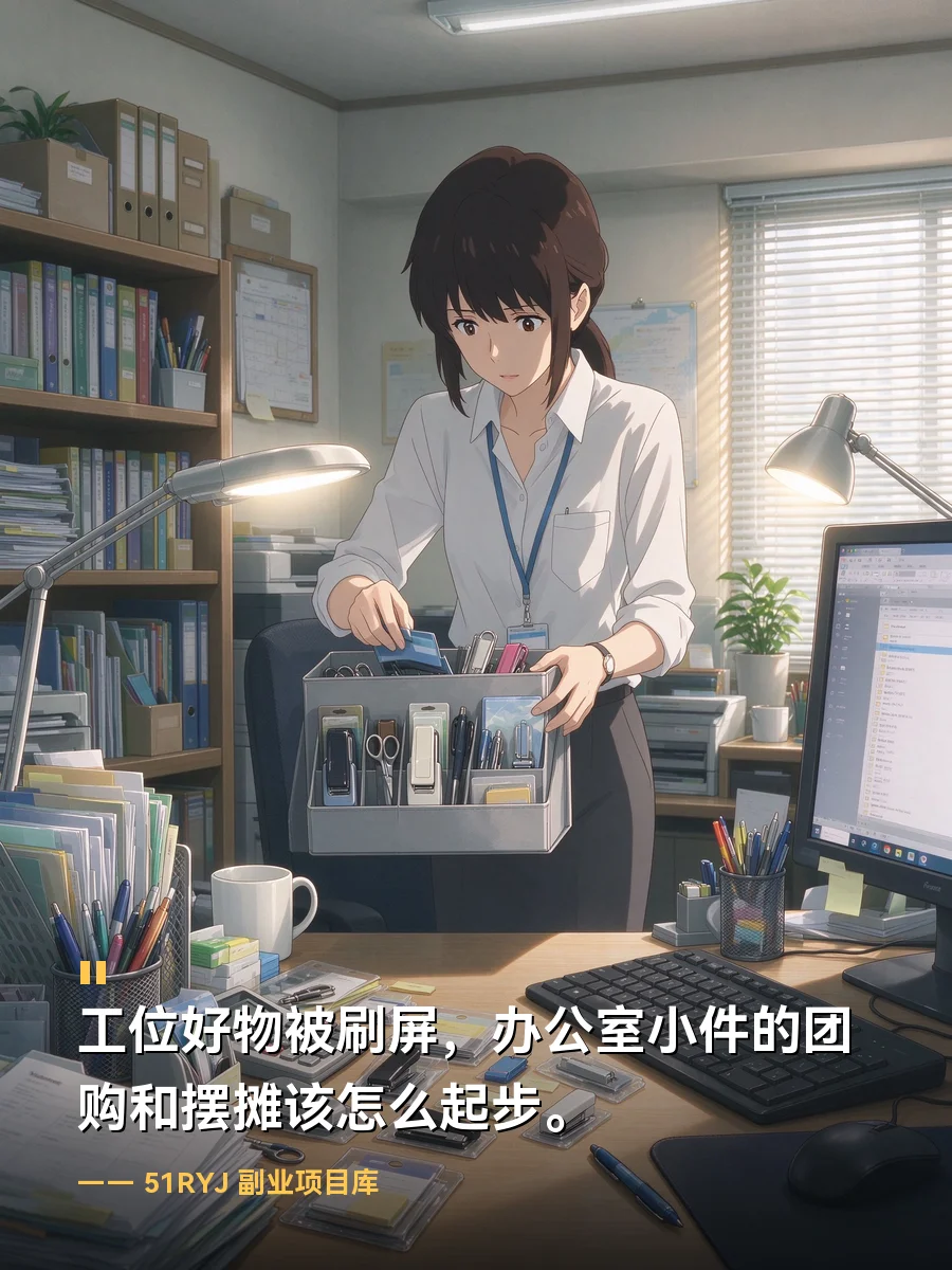 工位好物被刷屏，办公室小件的团购和摆摊该怎么起步